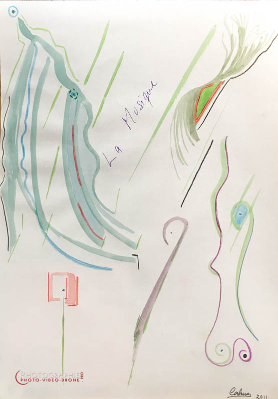 P133 - Nom: La Musique - série Légèreté © Carmen Gloria Palma