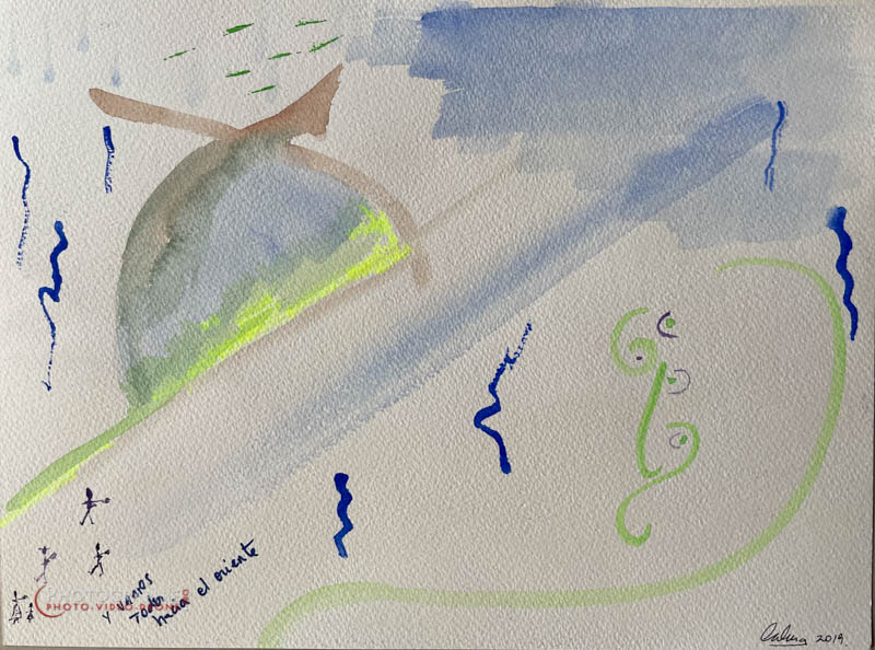 P261 - Marche vers l'orient - double face  © Carmen Gloria Palma