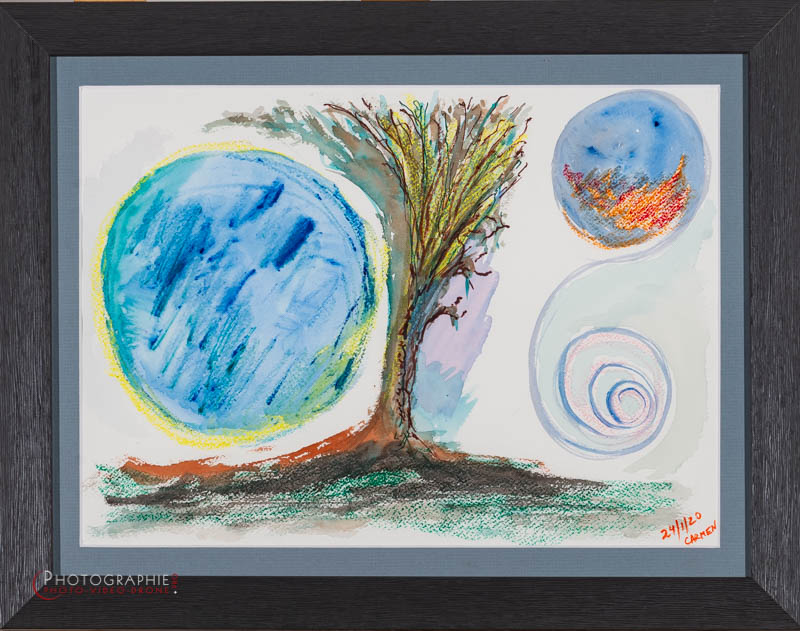 P29 — arbre et pleine lune  © Carmen Gloria Palma